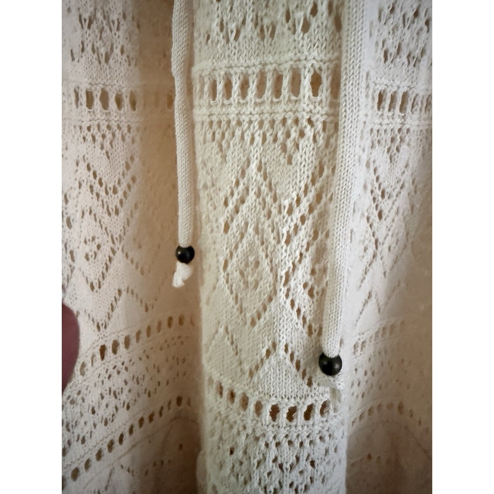 Bash Ba&sh Halter Dress L Cream Crochet Knit Maxi Cotton Boho Beach NWOT Beach - Picture 7 of 15